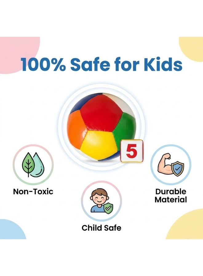 Pack of 2 Soft Dice and Ball Set for Kids and Toddlers – Colorful Plush Learning Toys with Number Blocks and Soft Sensory Ball – Safe Lightweight Baby Activity Toys for Early Learning, Hand Eye Coordination, Motor Skills, Preschool Educational Play Set for Boys and Girls - Image 5