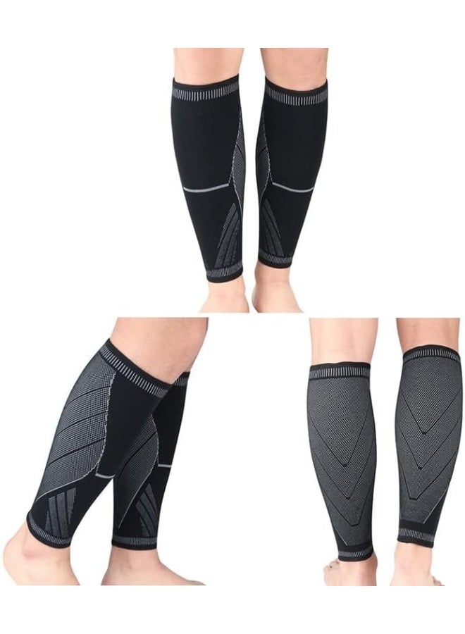 FDTY جورب ضغط للساق للرجال والنساء - جورب ضغط للساق لعلاج الدوالي والأوردة الدوالي والتمزق في الساق - زوج واحد من الجوارب المريحة لضغط الساق - Image 5