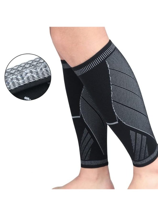 FDTY جورب ضغط للساق للرجال والنساء - جورب ضغط للساق لعلاج الدوالي والأوردة الدوالي والتمزق في الساق - زوج واحد من الجوارب المريحة لضغط الساق - Image 3