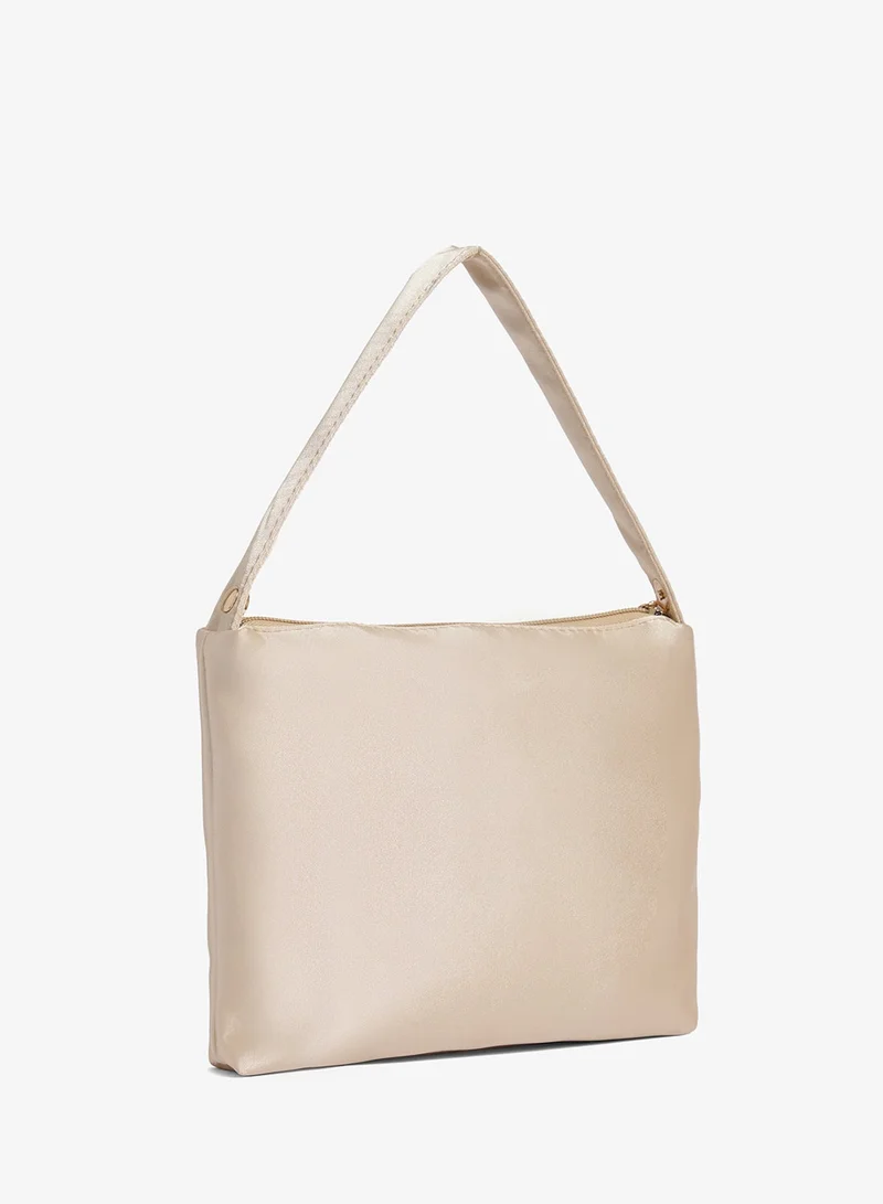 Khizana Off White Diamonte Embellished Bag With Satin chain for Women | Best Price UAE