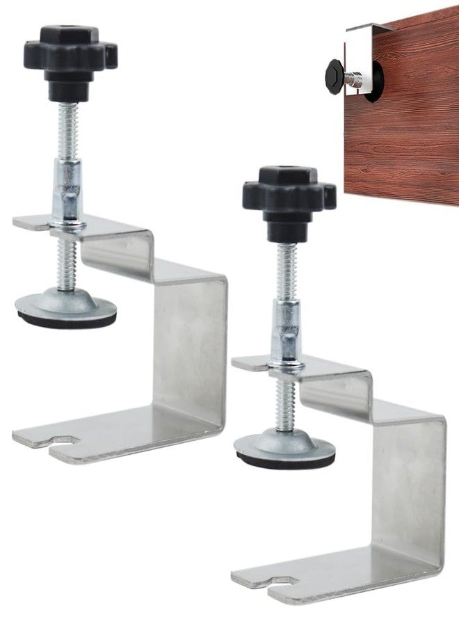 XSteez Cabinet Installation C Clamps, Drawer Front Clamps, Stainless Steel Woodworking Guide, Drill Hole Guide for Installing Frame of Cabinets, 2 Pack - Image 1