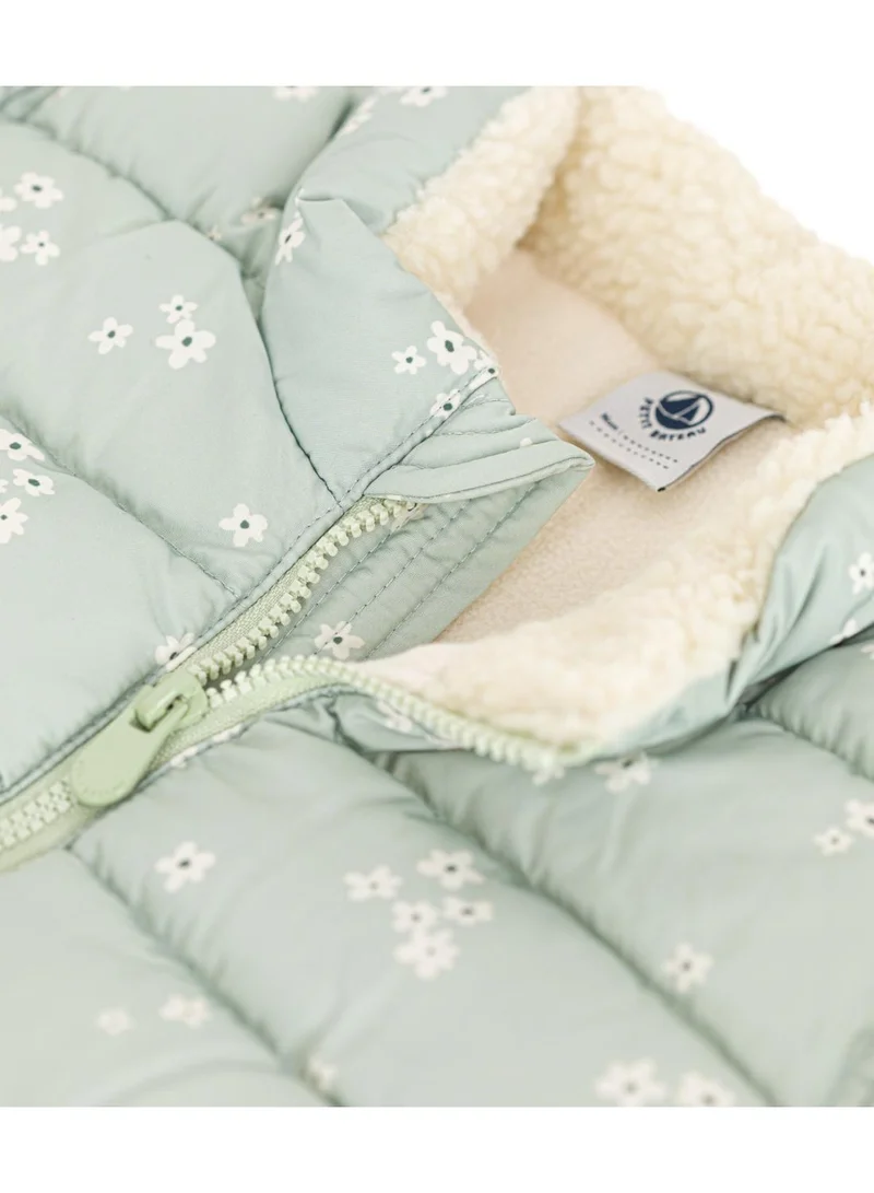 بيتي باتو Babies' printed  puffer jacket with a retractable hood