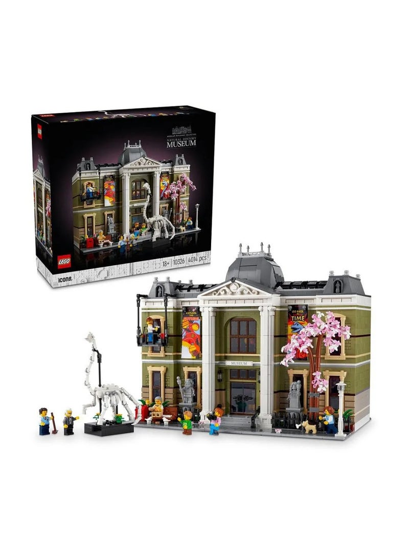 ليغو مجموعة بناء متحف التاريخ الطبيعي 10326 من ليجو أيقونز - 4014 قطعة، معروضات متحفية، للبالغين - Image 1