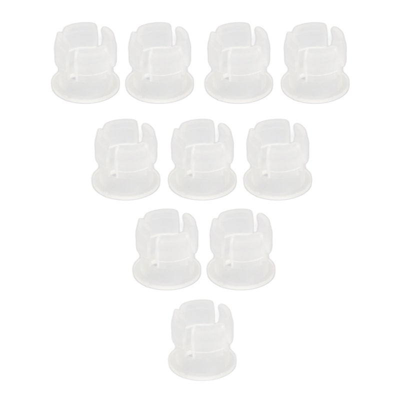 200PCS 5mm LED Holders Flat Buckle Light Emitting Diode Clips Plastic Mounting Holder White - Image 1