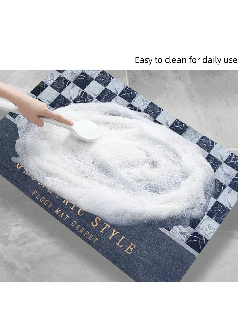 Generic Bath Mat, Bath Rug 50 * 80cm Non-Slip Fast Dry Bathroom Floor Mat, Thin Rubber Super Absorbent Floor Door Shower Rug Mats for Bathroom Bathtub Toilet Kitchen  - Image 4
