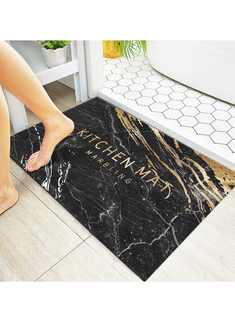 Generic Bath Mat, Bath Rug 50 * 80cm Non-Slip Fast Dry Bathroom Floor Mat, Thin Rubber Super Absorbent Floor Door Shower Rug Mats for Bathroom Bathtub Toilet Kitchen  - Image 1