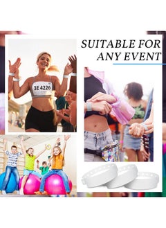 Henoyso 600 Pcs Hospital Wristbands White Plastic Wristbands For Events Medical Wristband Patient Wristbands Vinyl Wristbands Waterproof Id Wristbands For Events Party Hospital  - Image 5