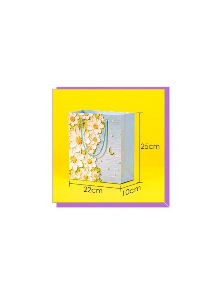 Via Saffi 25x10x22cm Gift Bag,  8-piece Set 4 Painting Pattern Gift Bag, Portable Paper Gift Bag for Medium Size Gift Bags, Birthday Mother’s Day Bags, Wedding Party  - Image 3