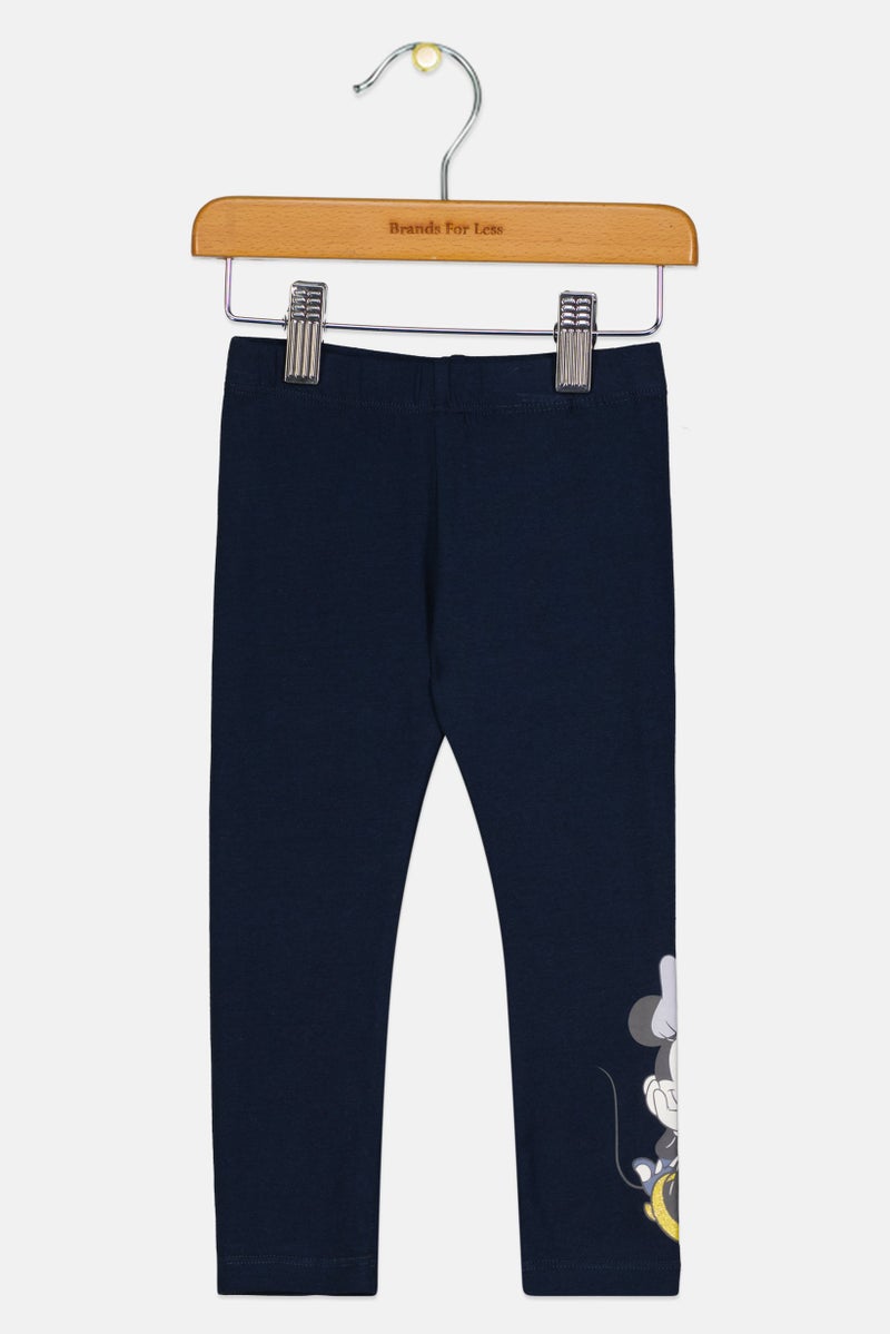 NAME IT سروال ليغينغز بناتي للأطفال من ميني ماوس، أزرق داكن - Image 1