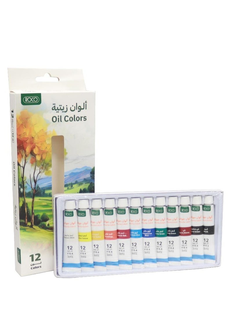 روكو 12 قطعة من طلاء الزيت متعدد الألوان - Image 2