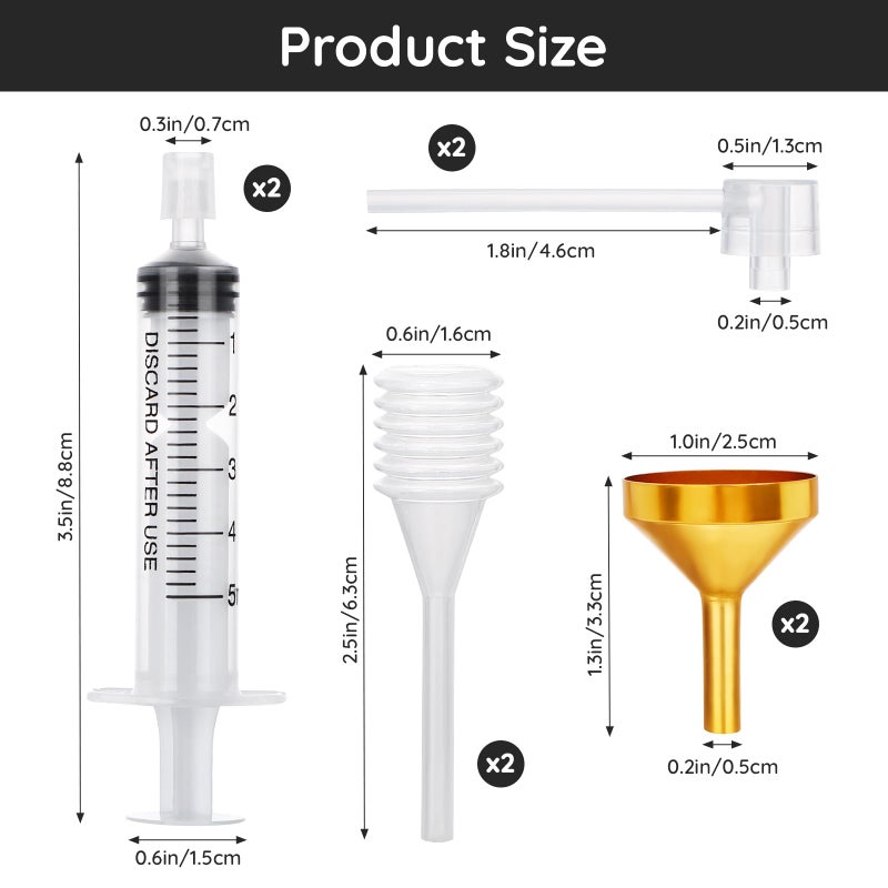 Segbeauty أدوات تعبئة عطر سيج بيوتي، مجموعة أدوات موزع العطر 8 قطع، تشمل 2 قمع للتعبئة، 2 مضخة واضحة وقطارة، أداة تعبئة عطر بلاستيكية 5 مل لاستخراج العطر للبرفان - Image 2