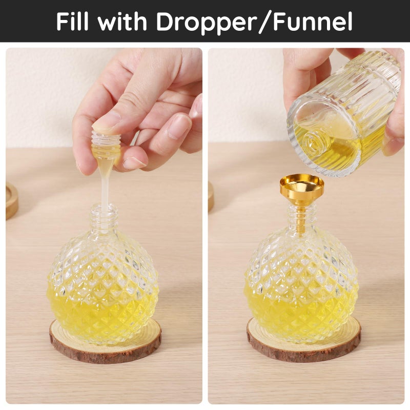 Segbeauty أدوات تعبئة عطر سيج بيوتي، مجموعة أدوات موزع العطر 8 قطع، تشمل 2 قمع للتعبئة، 2 مضخة واضحة وقطارة، أداة تعبئة عطر بلاستيكية 5 مل لاستخراج العطر للبرفان - Image 4