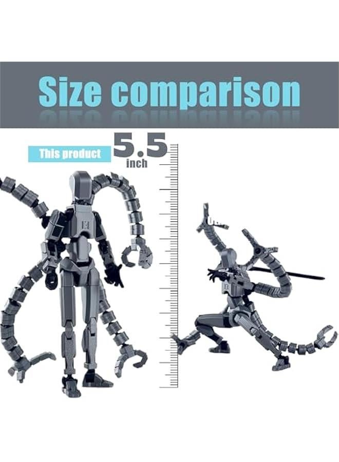 Assembly Completed T13 Action Figure 3D Printed Multi-Jointed Movable T13 Lucky 13 Dummy 13 Nova 13 Robot 13 Action Figure Desktop Decorations for Game Lovers - Image 2