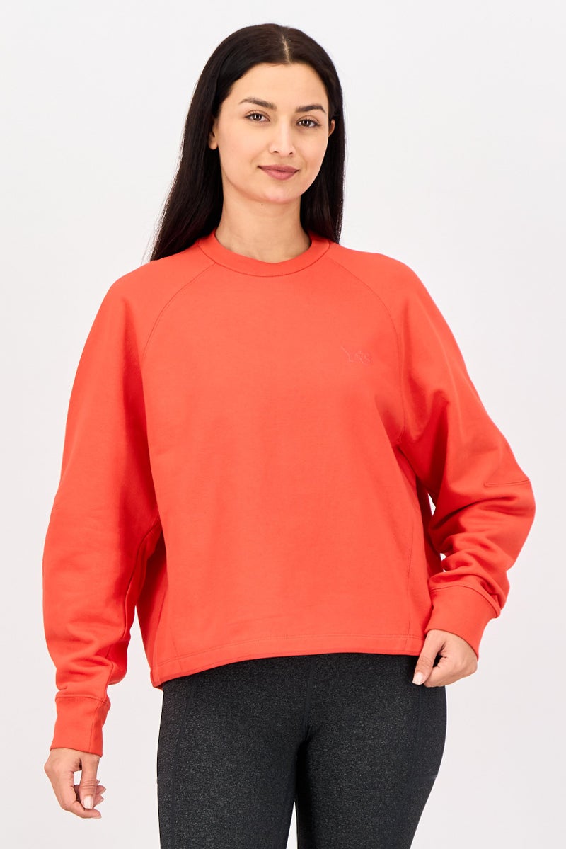Adidas x Y3 Women Sportswear Fit Long Sleeve Outdoor Sweatshirts, Red - Image 1
