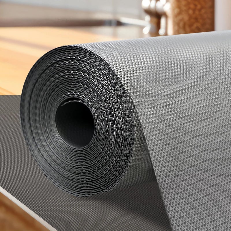 Porslin Shelf Liners for Kitchen Shelves - 45cm x 5m, Cupboard Sheets, Drawer Mats, Fridge Liners Roll, Anti-Slip, Waterproof, Washable, BPA-Free, Durable, Reusable, Easy to Cut, Food Safe - Image 1