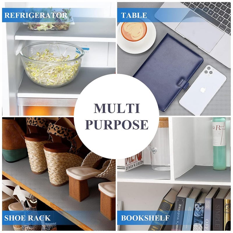 Porslin Shelf Liners for Kitchen Shelves - 45cm x 5m, Cupboard Sheets, Drawer Mats, Fridge Liners Roll, Anti-Slip, Waterproof, Washable, BPA-Free, Durable, Reusable, Easy to Cut, Food Safe - Image 2