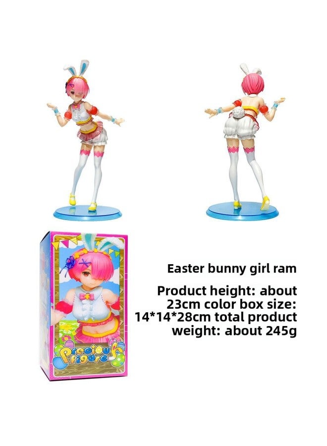 From Scratch, Chinese-style Sleeping Strap Sportswear, Remramram Boxed Beauty Anime Hand Office-Color:Bunny Ram (bag + Color Box)  - Image 1