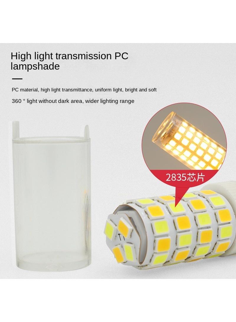 2-Pieces Screw Energy-Saving Light Bulbs Small Screws Refrigerator Light Bulbs Led Corn Light Beads Warm White E14 9W - Image 3