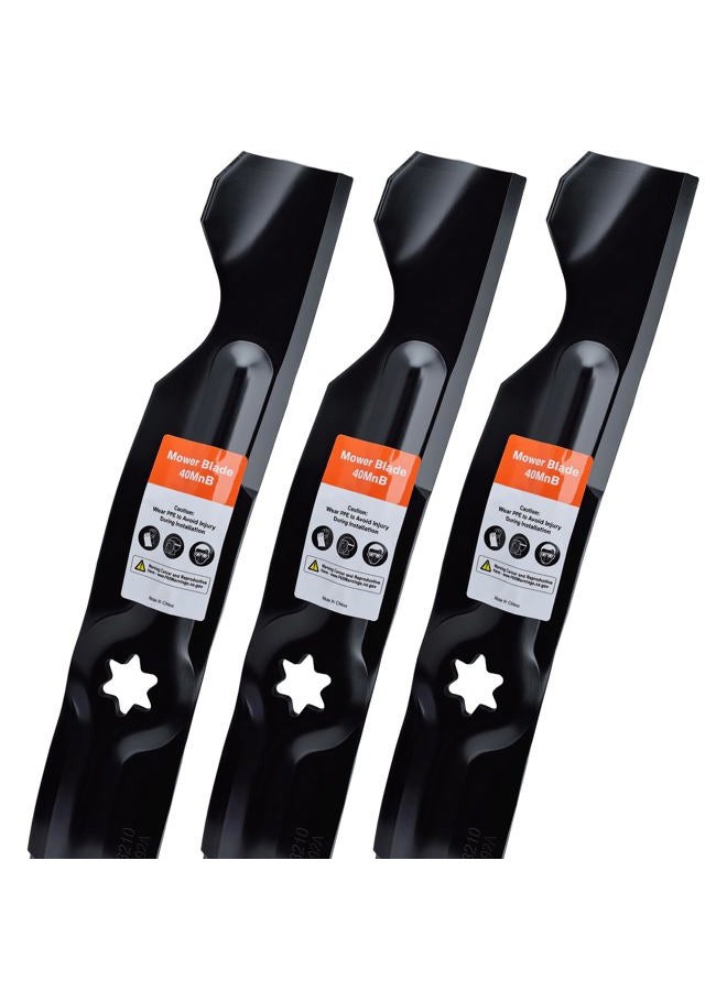 Grasscool RZT50 50 inch Mower Blades for MTD Cub Cadet RZT 50 LT1050 LTX1050 LTX1050KW LGT1050 50'' Deck Lawnmower Replace 942-04053C 742 04053 942-04053B (3 Pack) - Image 1