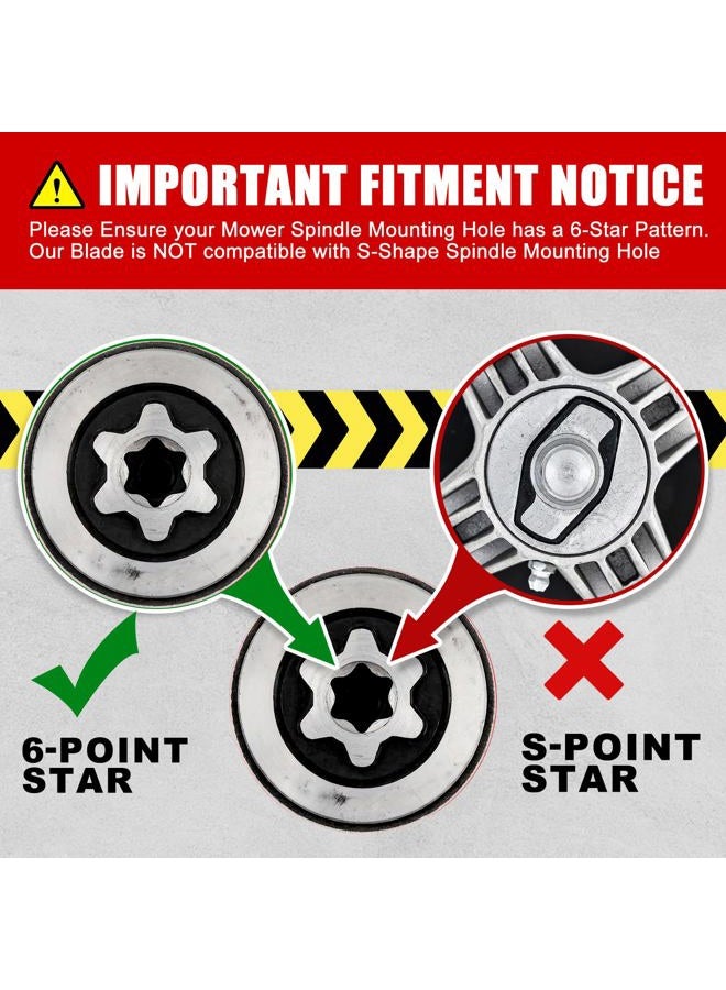 Grasscool RZT50 50 inch Mower Blades for MTD Cub Cadet RZT 50 LT1050 LTX1050 LTX1050KW LGT1050 50'' Deck Lawnmower Replace 942-04053C 742 04053 942-04053B (3 Pack) - Image 2