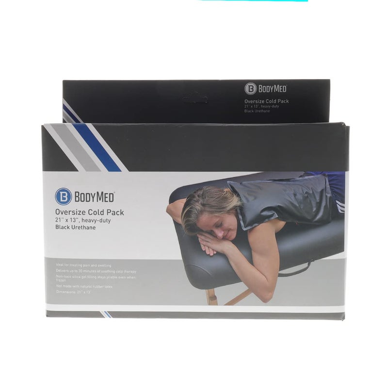 BodyMed حزمة ثلجية قابلة لإعادة الاستخدام من BodyMed للاستخدام الثقيل لركبة، ذراع، كوع، كتف، ظهر - علاج بارد احترافي للإصابات، الآلام، التورم، الكدمات، الالتواءات - 21 بوصة × 13 بوصة (كبير)  - Image 3