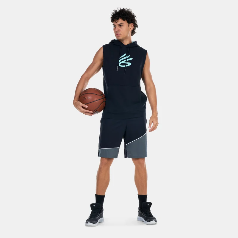 UNDER ARMOUR Men's Curry Fleece Sleeveless Basketball Hoodie