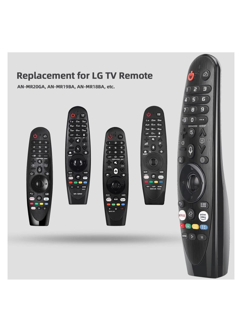 Universal for LG Magic Remote Control, Replacement for LG LED OLED LCD 4K UHD Smart TV, with Buttons for Netflix, Prime Video
