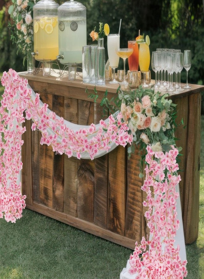 CITYES 3pcs Artificial Flower Light Pink Cherry Blossom Vines - Image 5