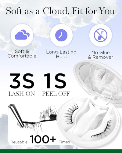 BEYELIAN Portable Magnetic Eyelashes with Applicator Kit AllInOne Box Upgrade Soft Reusable Magnetic Lashes No Glue Needed False EyelashesAYT35 Lightweight Comfortable - Image 3