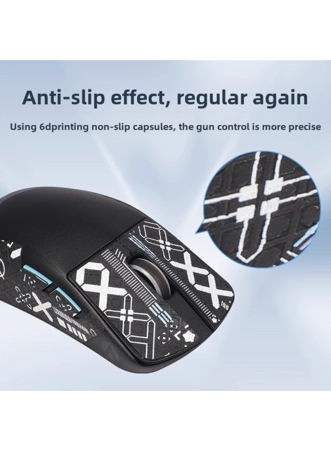 For ASUS ROG Dragon Scale ACE X AimLab Cooperation Edition Mouse Anti-slip Sticker Sweat Sticker Anti-hand Sticker-color: A Blue Snowflake Pattern Mouse Sticker  - Image 3