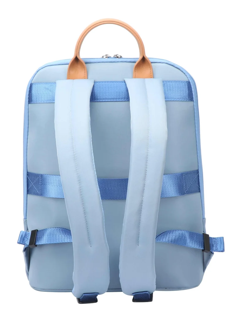 Bopai Blue Premium Lightweight Slim Ladies Laptop Backpack Water Resistant Synthetic Leather Daypack for Casual/Office/School/College, BO-LB521, Blue for Women | Best Price UAE