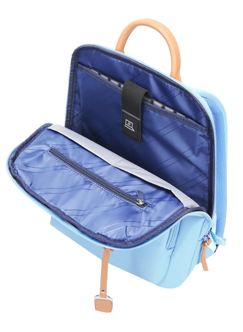 Bopai Premium Lightweight Slim Ladies Laptop Backpack Water Resistant Synthetic Leather Daypack for Casual/Office/School/College, BO-LB521, Blue