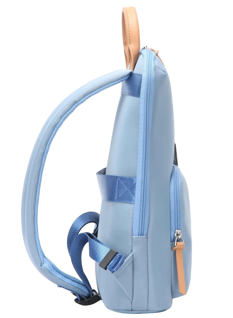 Bopai Blue Premium Lightweight Slim Ladies Laptop Backpack Water Resistant Synthetic Leather Daypack for Casual/Office/School/College, BO-LB521, Blue for Women | Best Price UAE