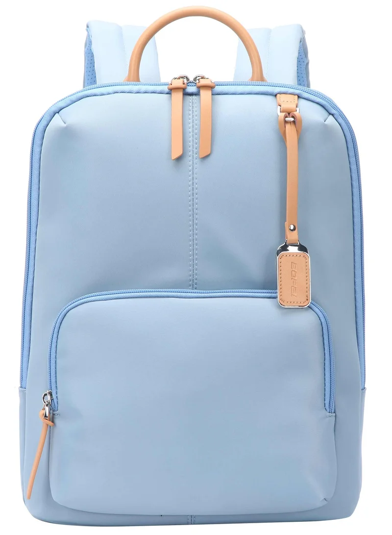 Bopai Blue Premium Lightweight Slim Ladies Laptop Backpack Water Resistant Synthetic Leather Daypack for Casual/Office/School/College, BO-LB521, Blue for Women | Best Price UAE