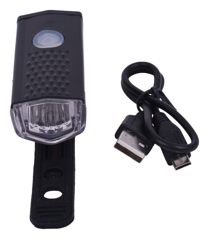 Dark Horse® Bicycle Compact LED 3 Modes 300 LM Front Light & 1 Watt 3 Mode Twin Eye Battery Tail Light Combo Set - Image 3