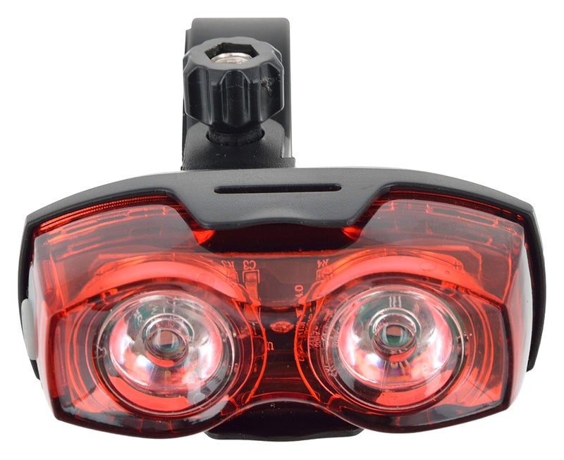 Dark Horse® Bicycle Compact LED 3 Modes 300 LM Front Light & 1 Watt 3 Mode Twin Eye Battery Tail Light Combo Set - Image 4