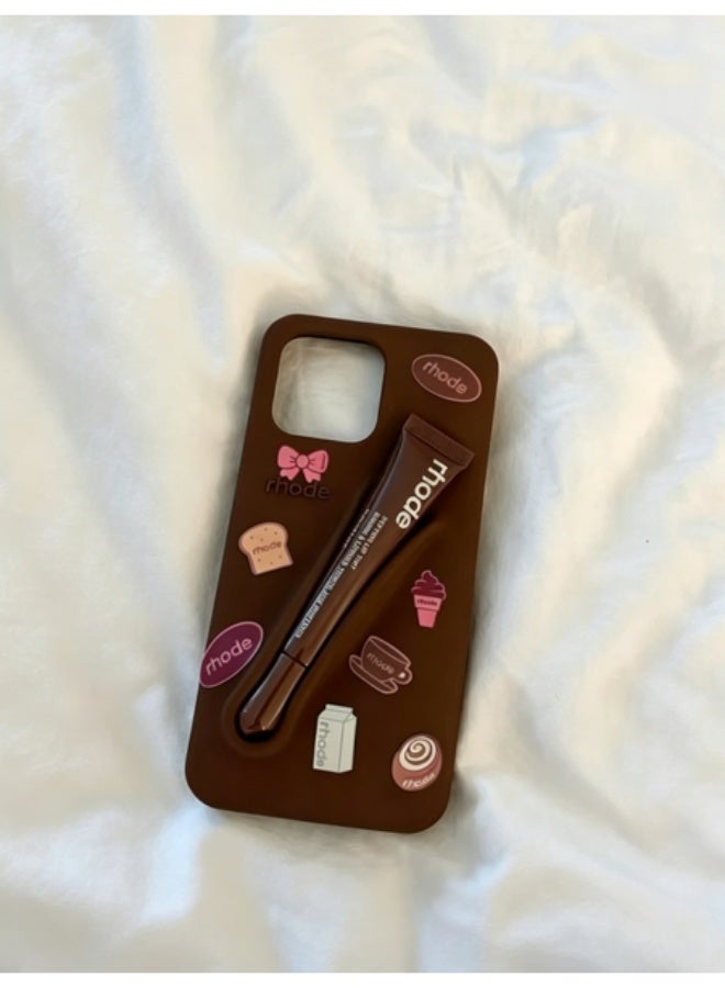 Rhode Creative Phone Case Sticker Set, Cute Cartoon Decor Stickers, Personalized DIY Journal Adhesive Stickers - Image 2