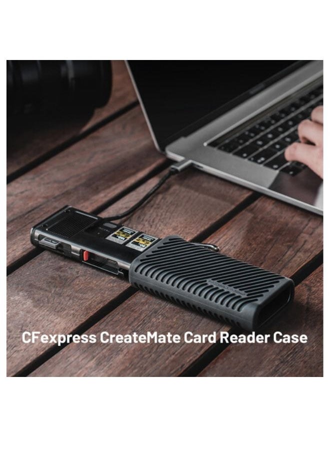 بجي تك حافظة قارئ بطاقة Pgytech CreateMate CFexpress من النوع A/SD باللون الأخضر الطحلب  - Image 4