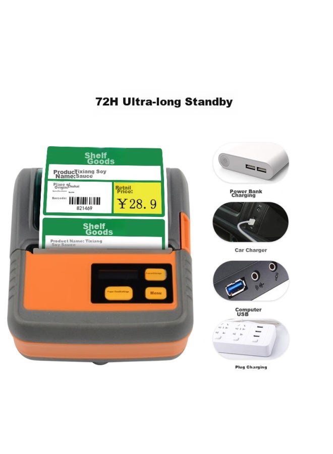 Gprinter Gp-m322 Thermal Label Printer, Portable Bluetooth Printer, Suitable For Id Cards/labels/supermarket Price Tags/fine Printers - Image 4