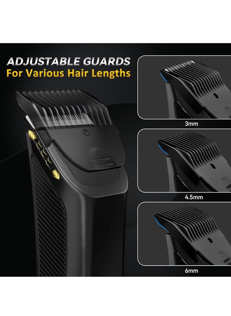 FLYROAD 3-in-1 Body Trimmer for Men, Groin, Pubic & Ball Hair Shaver No-Nick, Nose Hair Trimmer, Body Groomer for Smooth Shaving, Lightweight with Travel Lock, LED Display, IPX7 Waterproof - Image 4
