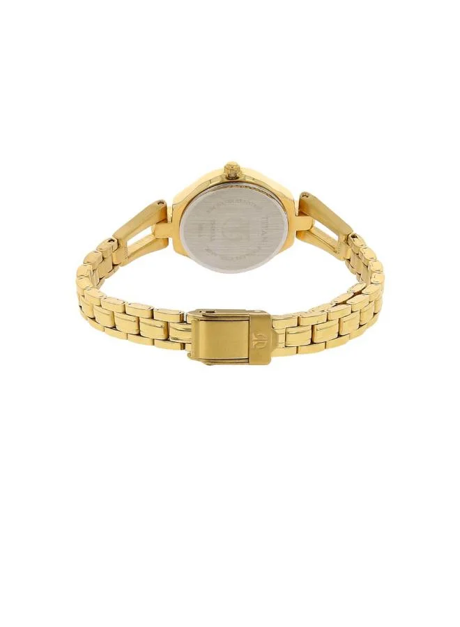 تيتان Women Analog Display Watch With Gold Metal Strap - 2345YM01