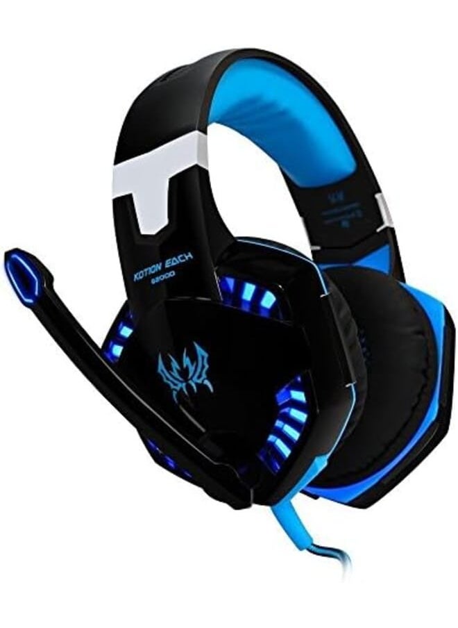 Cosmic Byte Kotion Each Kotion G2000 Gaming Headphone Headset Stereo Bass Over Ear Headband Mic Pc Blue Medium  - Image 2