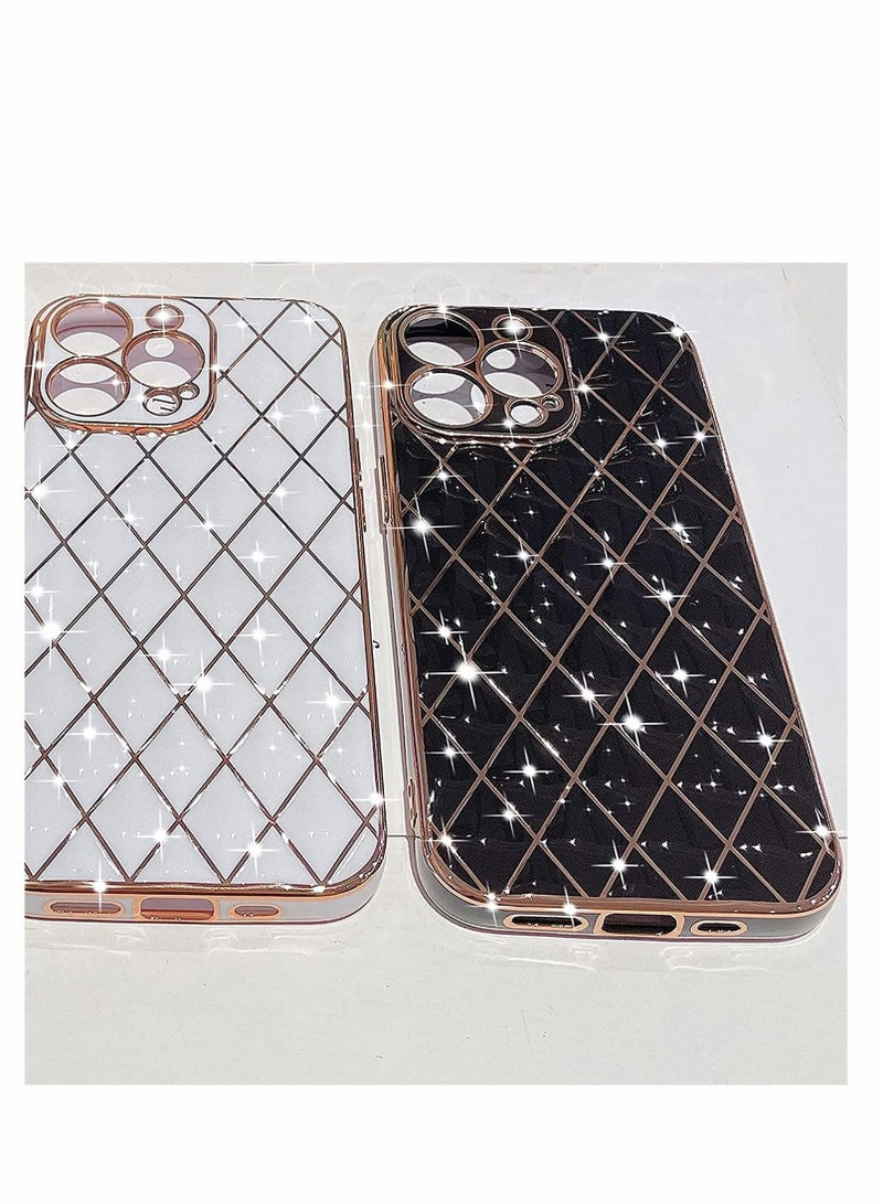 Captaintech Case for iphone  Style for iPhone 13 Pro Max Case Glitter Luxury Plating, Unique Full Camera Lens Protection - Image 4