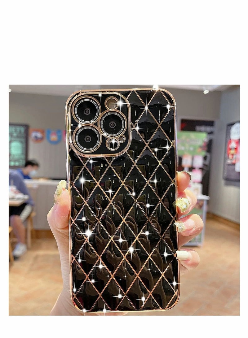 Captaintech Case for iphone  Style for iPhone 13 Pro Max Case Glitter Luxury Plating, Unique Full Camera Lens Protection - Image 3