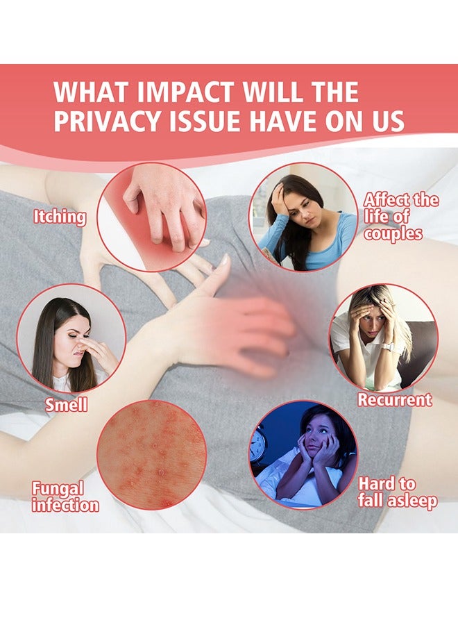 SOUTH MOON Private Eczema Ointment，Female Private Parts Antipruritic Cream Ointment to Remove Itching Peculiar Smell Dermatitis-20g - Image 3