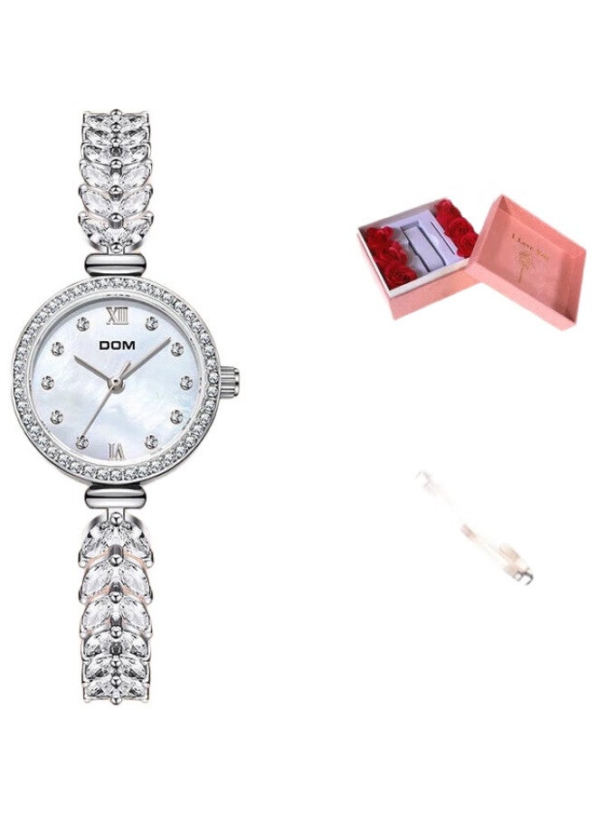 DOM [Zhang Ruonan'S Style] Mermaid Watch, Women'S Small Dial, Mechanical-Style Quartz Watch, Birthday Gift For Girlfriend - Image 2