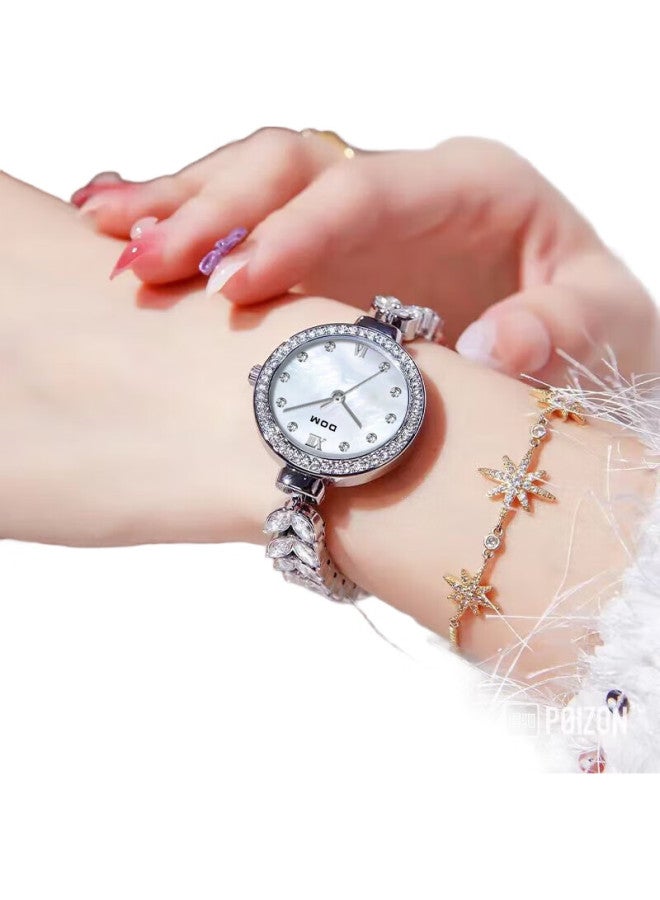 DOM [Zhang Ruonan'S Style] Mermaid Watch, Women'S Small Dial, Mechanical-Style Quartz Watch, Birthday Gift For Girlfriend - Image 3