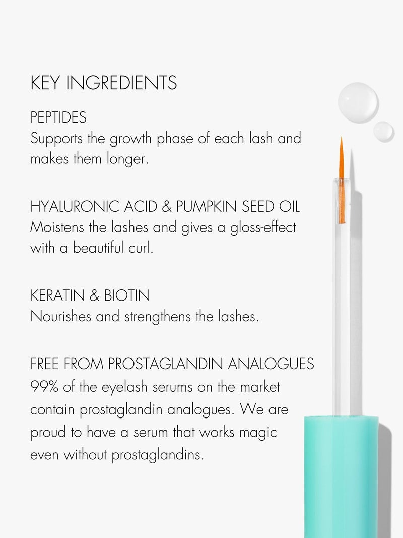 SWEED - Eyelash Growth Serum | Lengthens with Peptides, Biotin, Pumpkin Seed Oil + Keratin | Prostaglandin-Free | Vegan, Cruelty-Free, Clean Beauty (0.17 fl oz | 5 ml) - Image 4