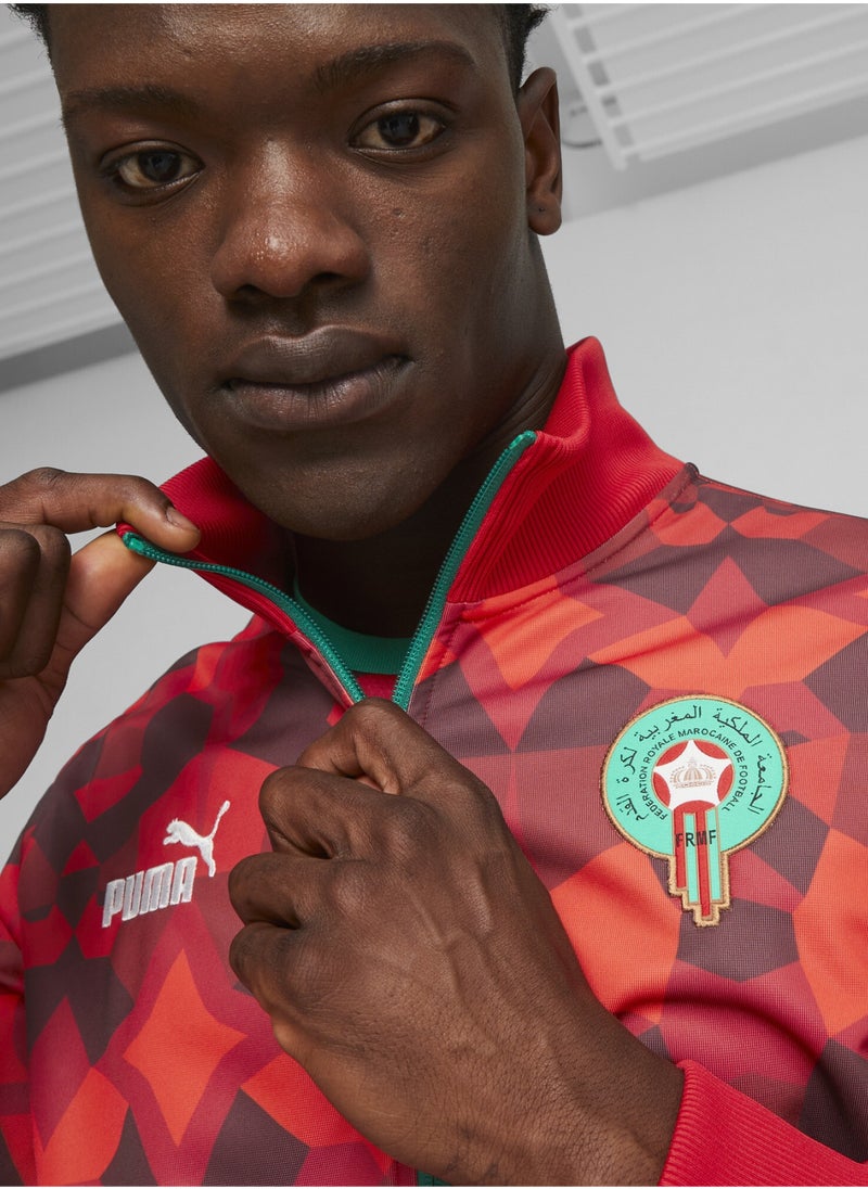 PUMA Morocco FtblCulture Mens Red Track Jacket  - Image 3