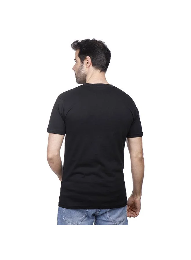 كوب تيشيرت سادة بياقة  وأكمام قصيرة